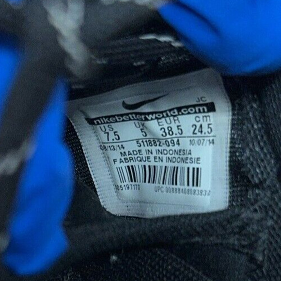 Nike Roshe Run One Black White Running Shoes 511882-094 Womens Size 7.5 - Picture 8 of 10